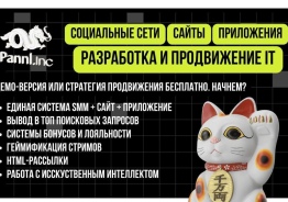 Разработка и продвижение сайтов, соцсетей и приложений